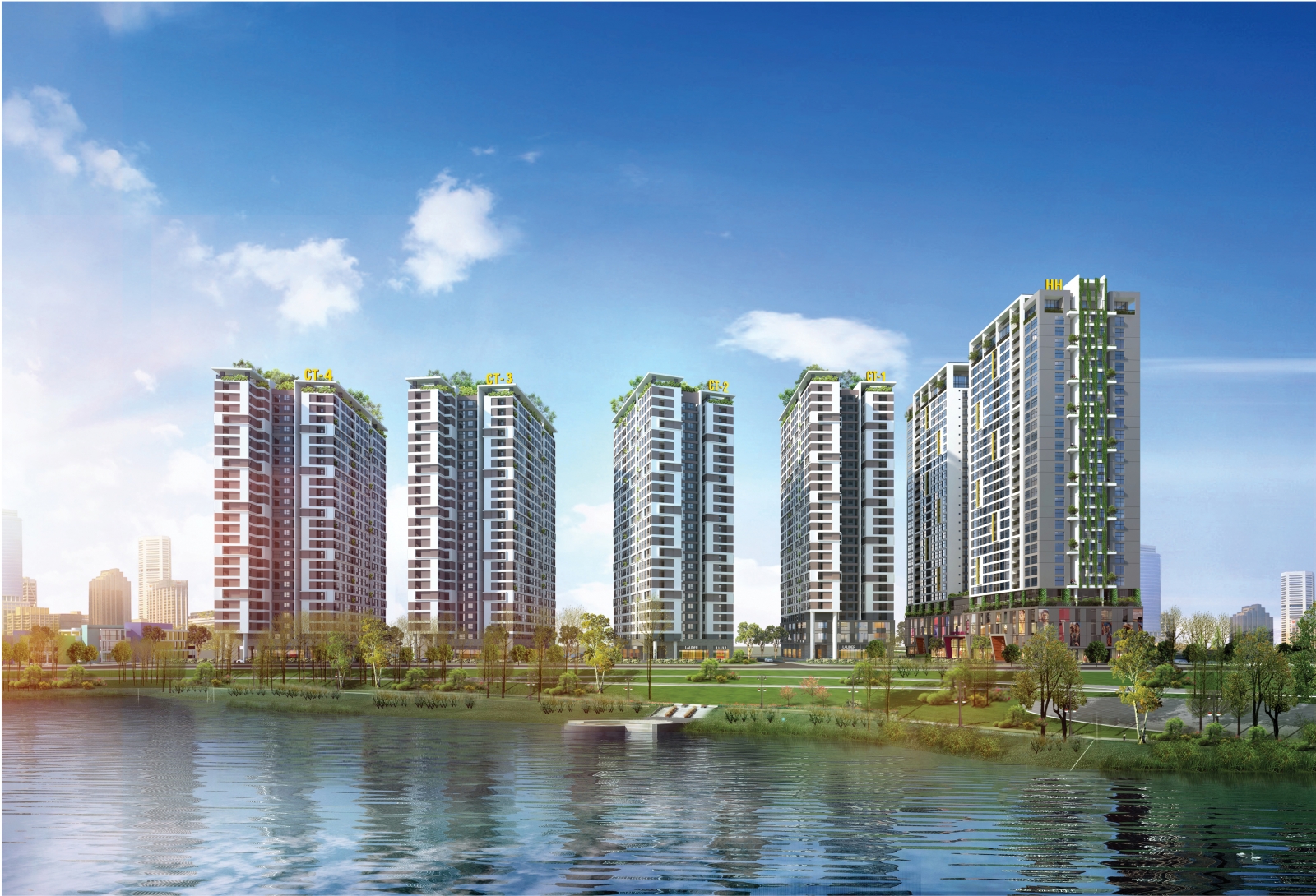 Toàn cảnh Nhà ở xã hội Cán Bộ Chiến Sỹ Bộ Công An Cổ Nhuế 2