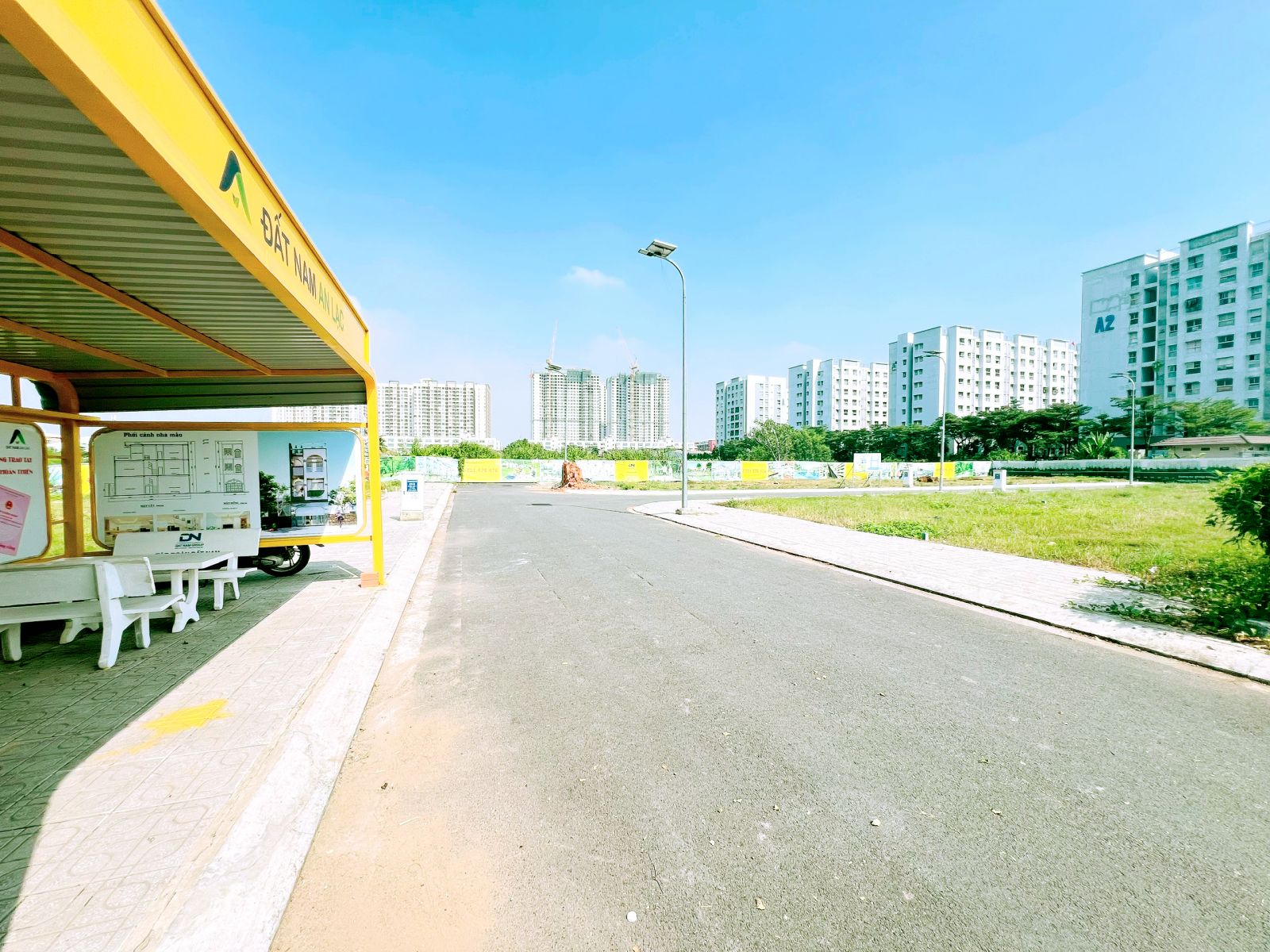 Phối cảnh một góc khu dân cư Đất Nam An Lạc