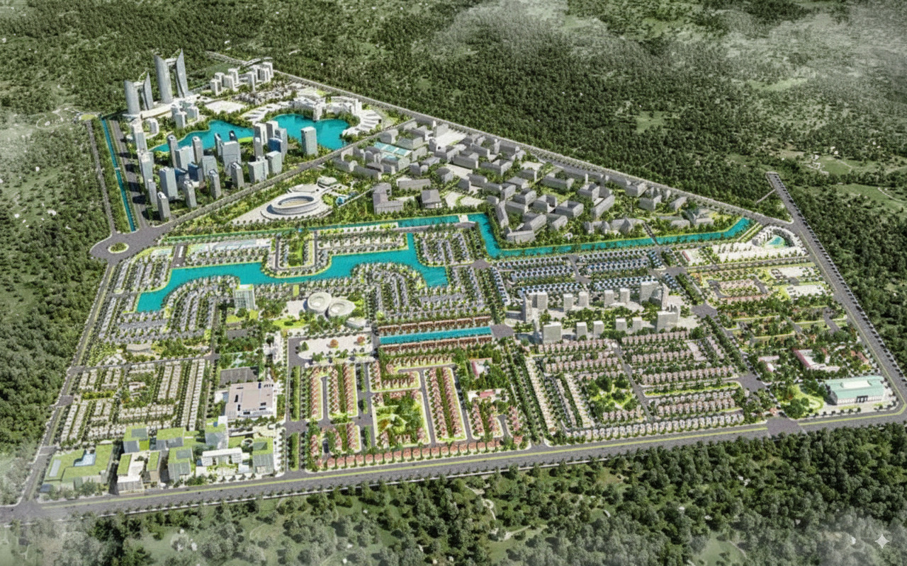 Phối cảnh nhà phố tại Khu đô thị E.City Tân Đức