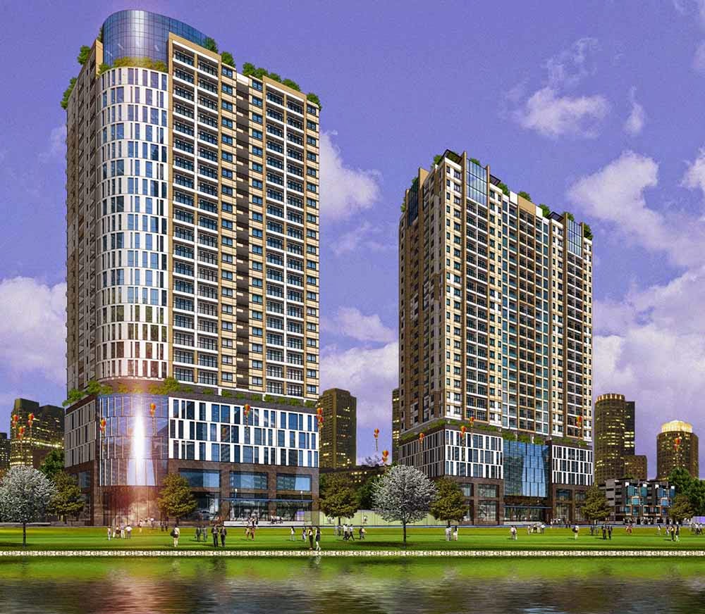 Tiện ích bể bơi bốn mùa tại chung cư CT36 Dream Home
