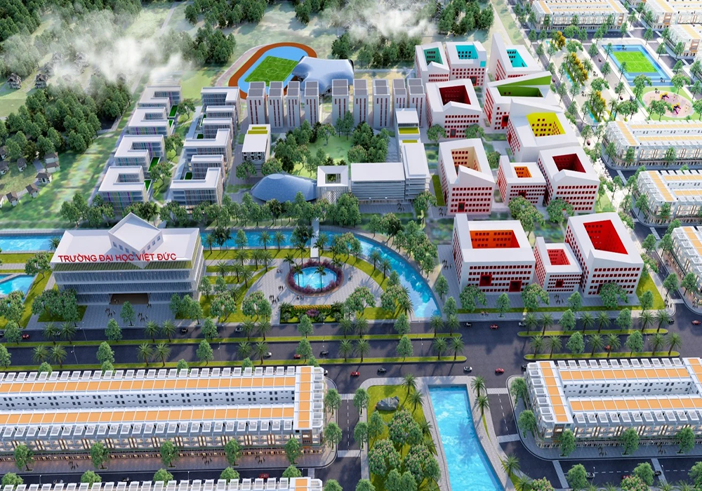 Một góc kinh doanh sầm uất tại KĐT Mỹ Phước 2