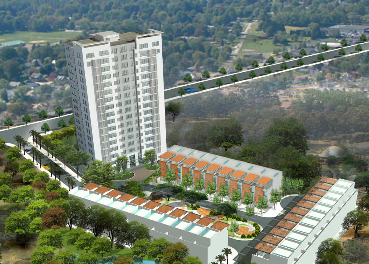 Thiết kế nhà phố đồng bộ tại KDC Sài Gòn Mới