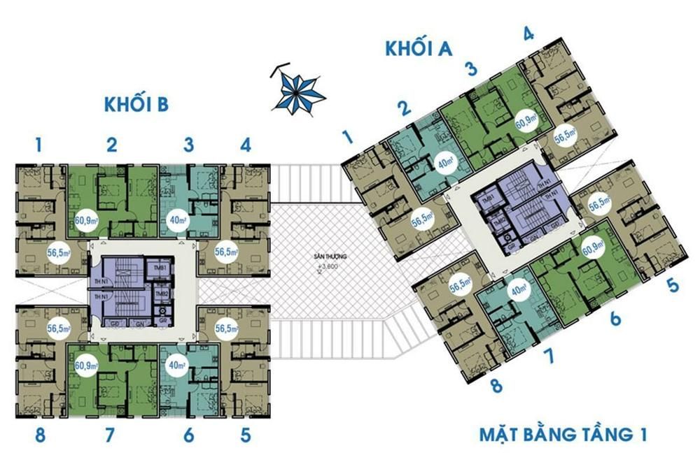 Sơ đồ mặt bằng Chung cư Thủ Thiêm Sky