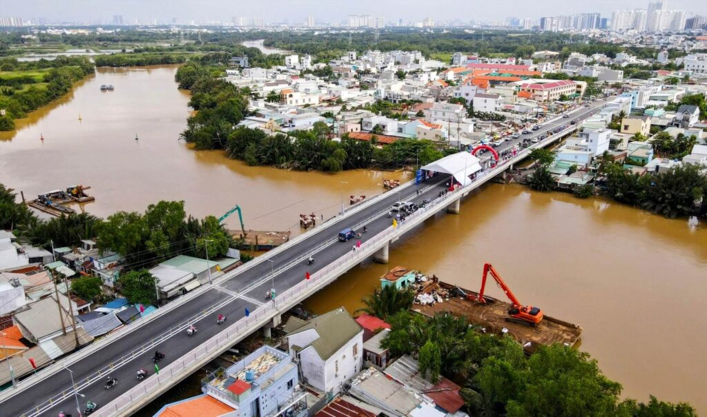 Cầu Long Kiểng rút ngắn thời gian di chuyển từ trung tâm TPHCM đến Cần Giờ