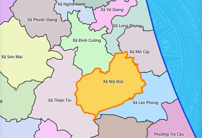 Bản đồ xã Mộ Đức - Nhấn để xem ảnh lớn