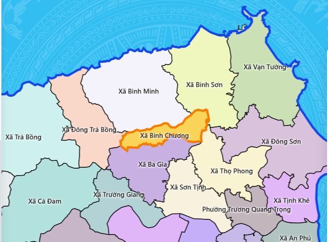 Bản đồ xã Bình Chương - Nhấn để xem ảnh lớn