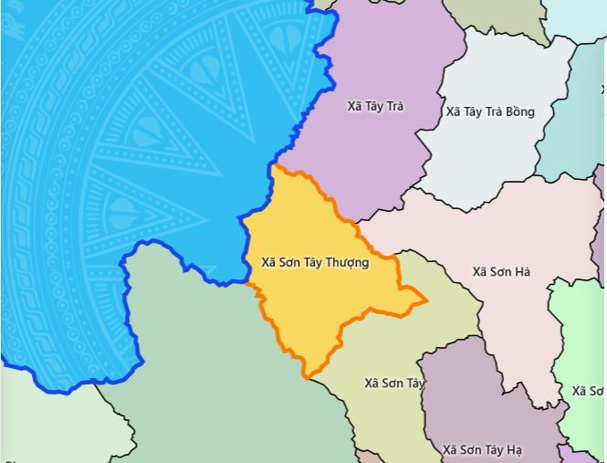 Bản đồ xã Sơn Tây Thượng - Nhấn để xem ảnh lớn