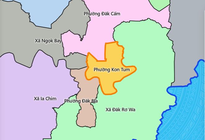 Bản đồ phường Kon Tum - Nhấn để xem ảnh lớn