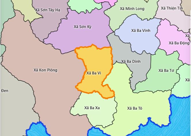 Bản đồ xã Ba Vì - Nhấn để xem ảnh lớn