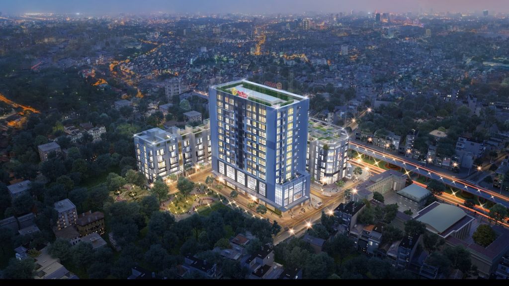 Phòng khách căn hộ Sapphire Tower Hào Nam với thiết kế hiện đại