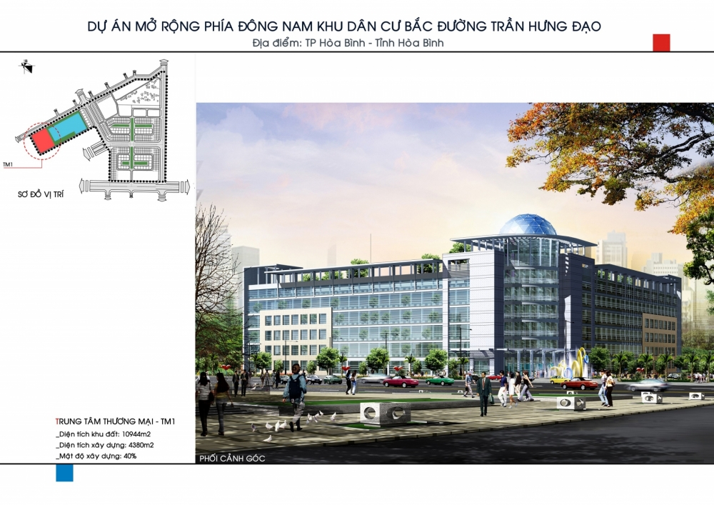 Phối cảnh Khu dân cư Bắc Đường Trần Hưng Đạo