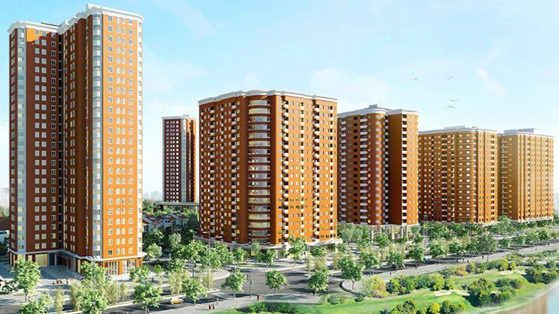 Tổng quan tòa chung cư CT2B Nghĩa Đô Khu đô thị mới
