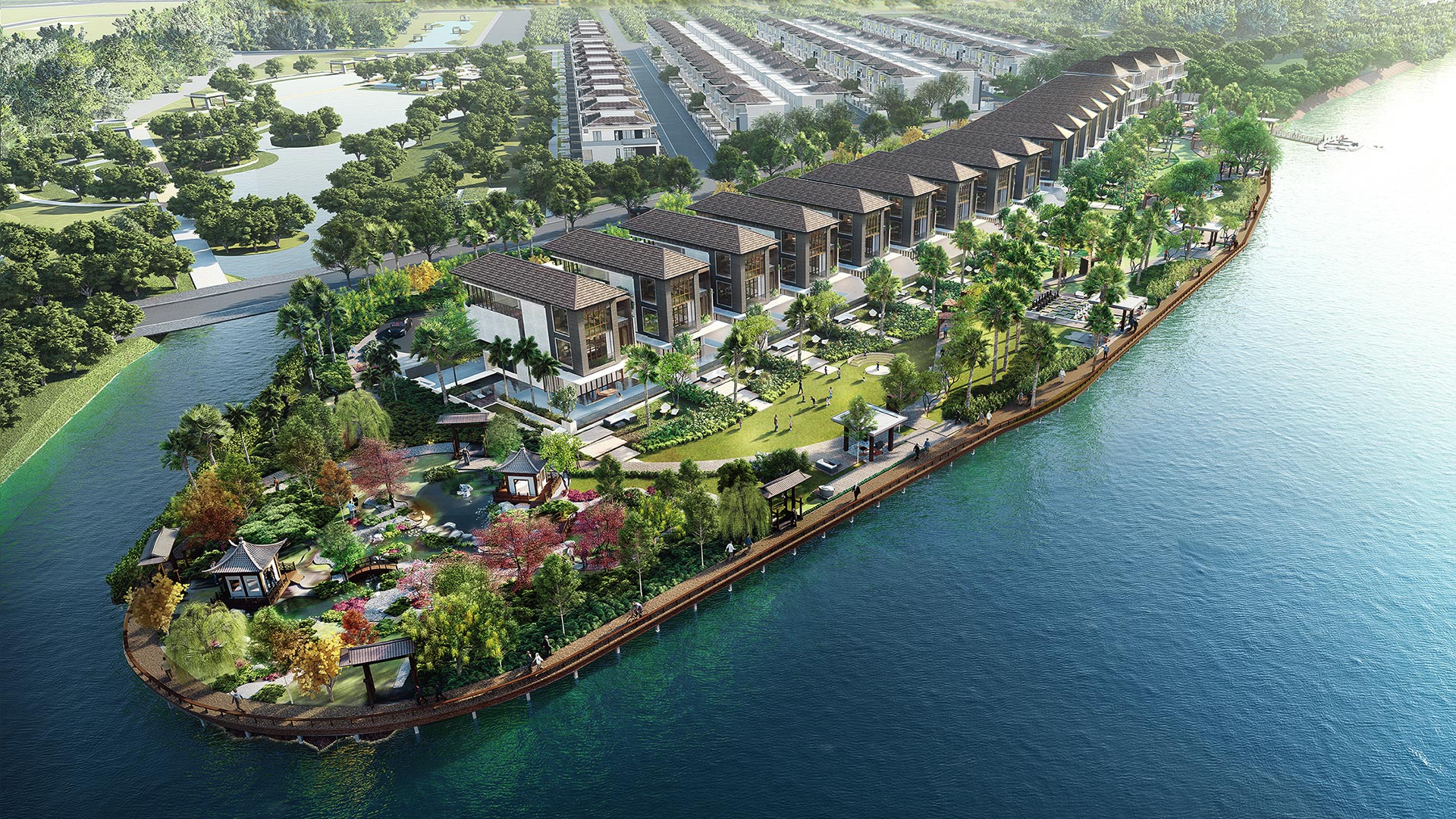 Phối cảnh Khu biệt thự liền kề Lavila De Rio