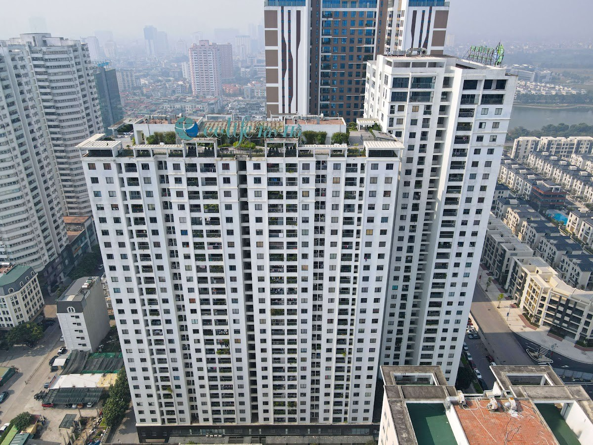 Phối cảnh Ecolife Tây Hồ với không gian xanh