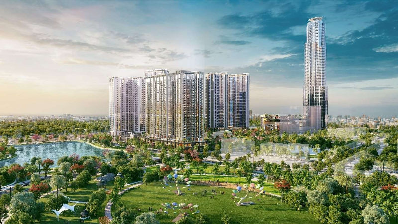 Toàn cảnh Eco Green Sài Gòn, top căn hộ Quận 7 nổi bật với mảng xanh rộng lớn và kiến trúc hiện đại giữa lòng thành phố.