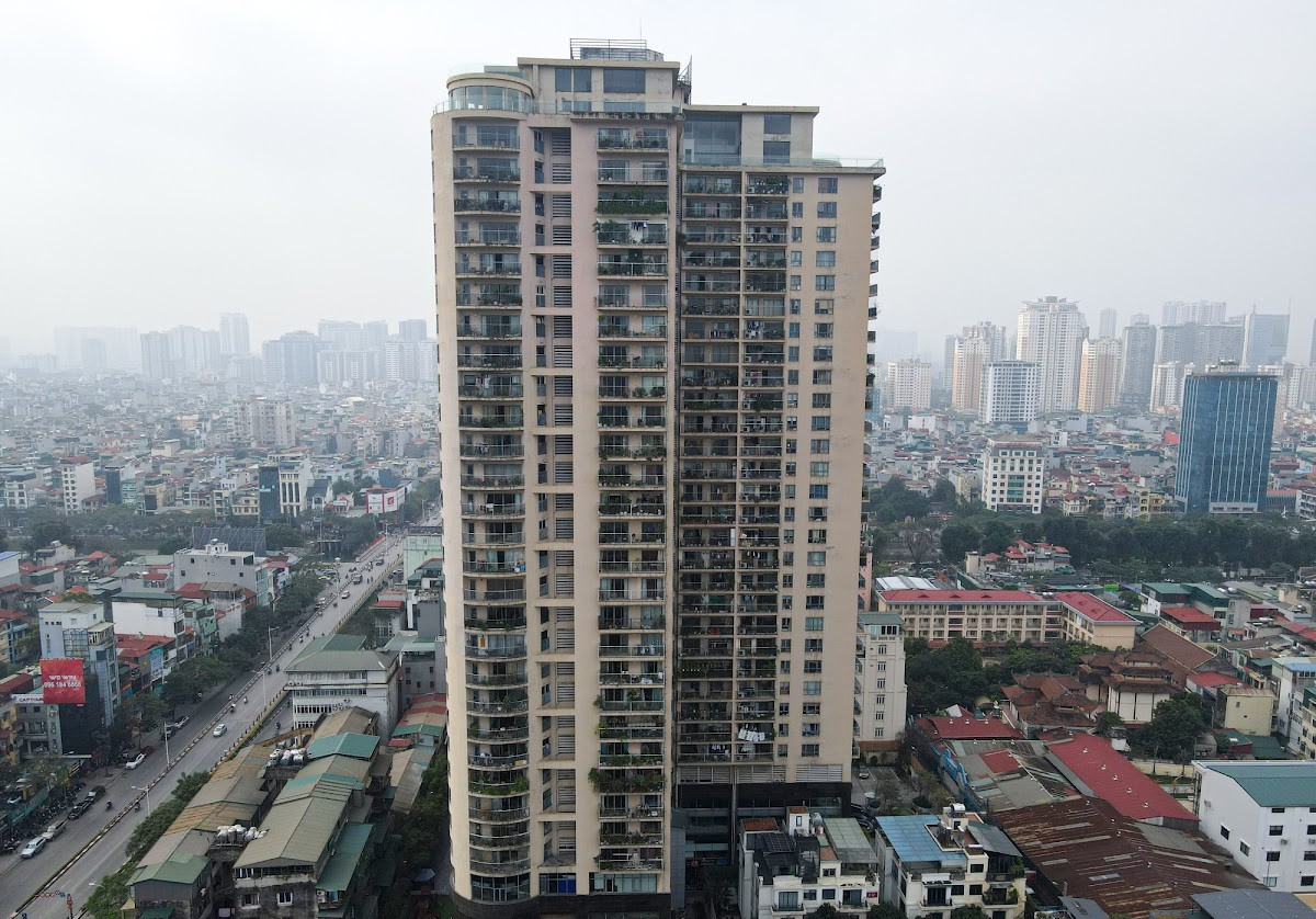 Phối cảnh khu phức hợp Sky City Towers-88 Láng Hạ
