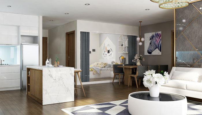 Phối cảnh chung cư Mipec Riverside và TTTM