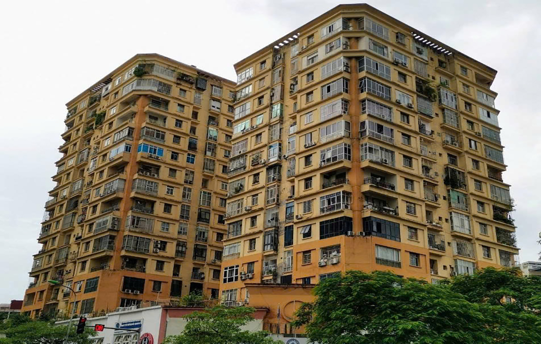 Toàn cảnh chung cư 4F Trung Yên, quận Cầu Giấy