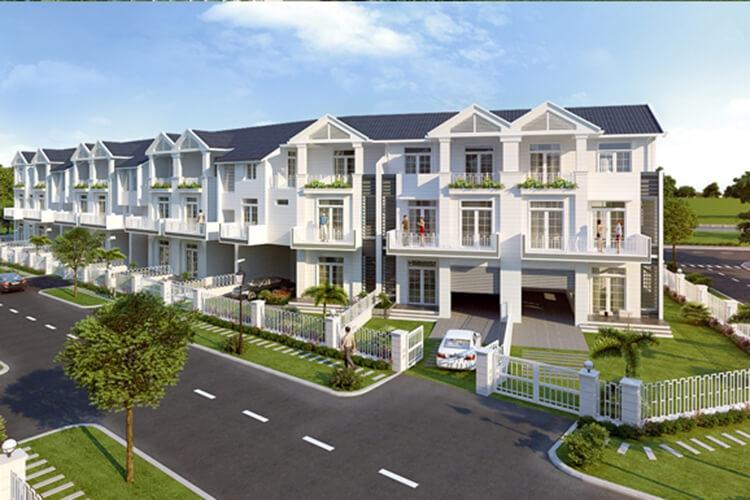Cổng chào và dãy nhà phố dự án Khang An Residence Bình Tân