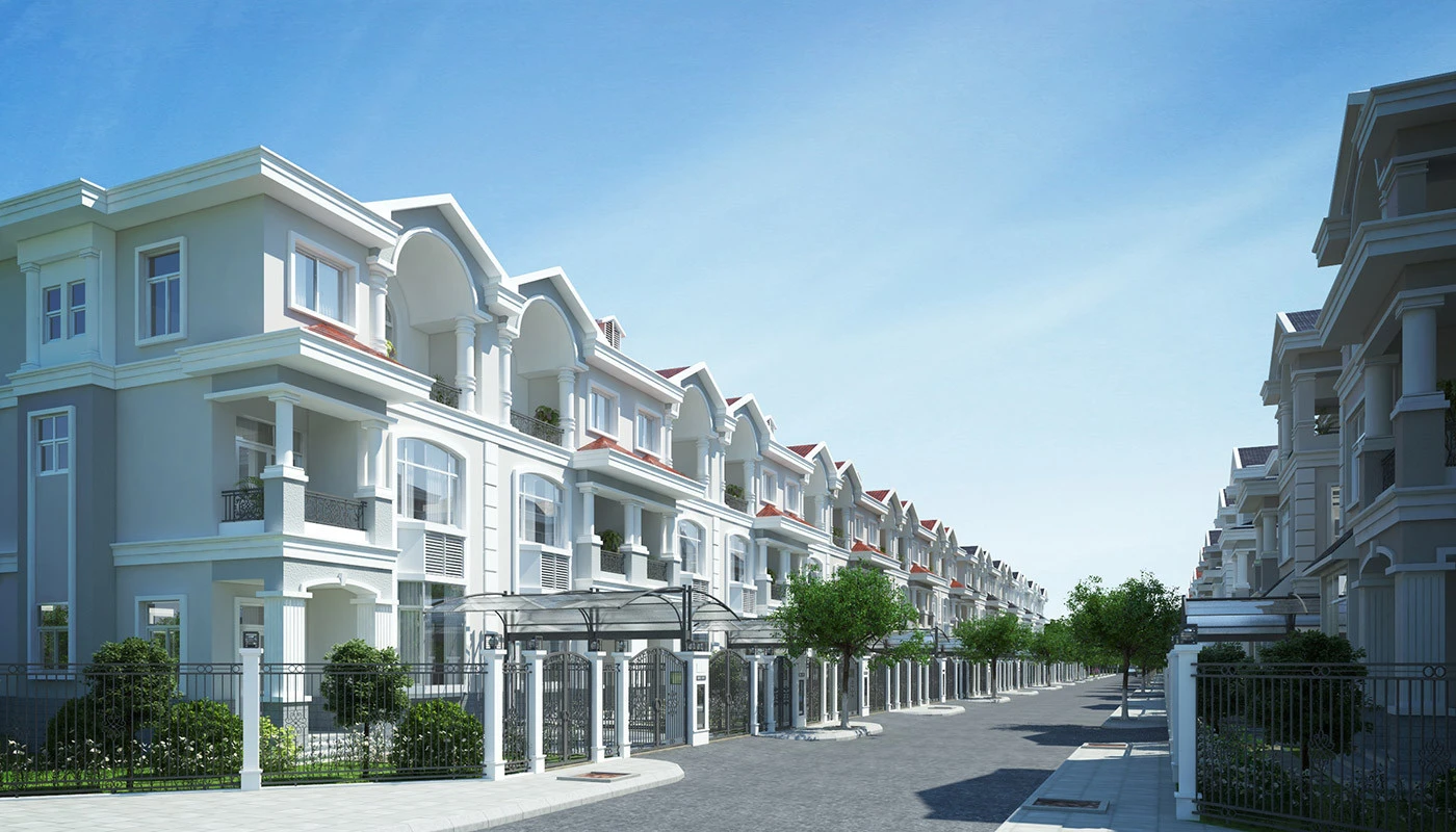 Thiết kế biệt thự Khu biệt thự Mỹ Tú 1 sang trọng