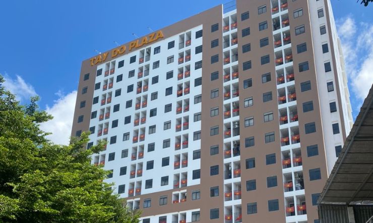 Phối cảnh tổng thể Tây Đô Plaza Cần Thơ với trung tâm thương mại Vincom
