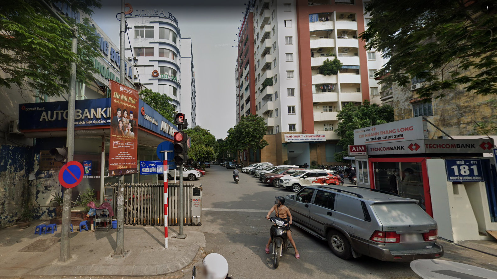 Toàn cảnh chung cư 181 Nguyễn Lương Bằng từ trên cao
