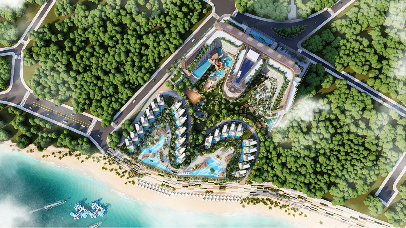 Căn hộ tại Charm Long Hải Resort với thiết kế sang trọng và tầm nhìn biển