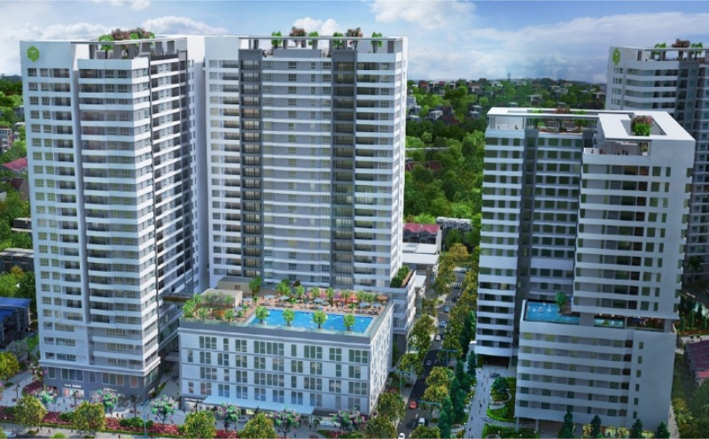 Toàn cảnh Orchard Park View, top căn hộ Quận Phú Nhuận với thiết kế hiện đại, vị trí liền kề sân bay Tân Sơn Nhất và công viên Gia Định.
