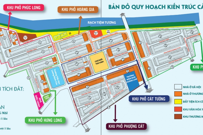 Sơ đồ mặt bằng tầng điển hình căn hộ tại HQC Trà Vinh