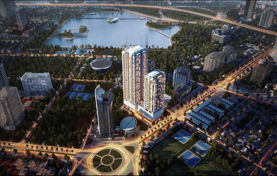 Tiện ích bể bơi bốn mùa tại Sky Park Residence