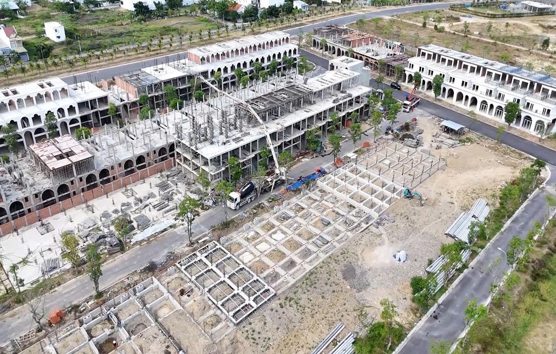 Toàn cảnh khu nhà phố thương mại KVG Mozzadiso Nha Trang