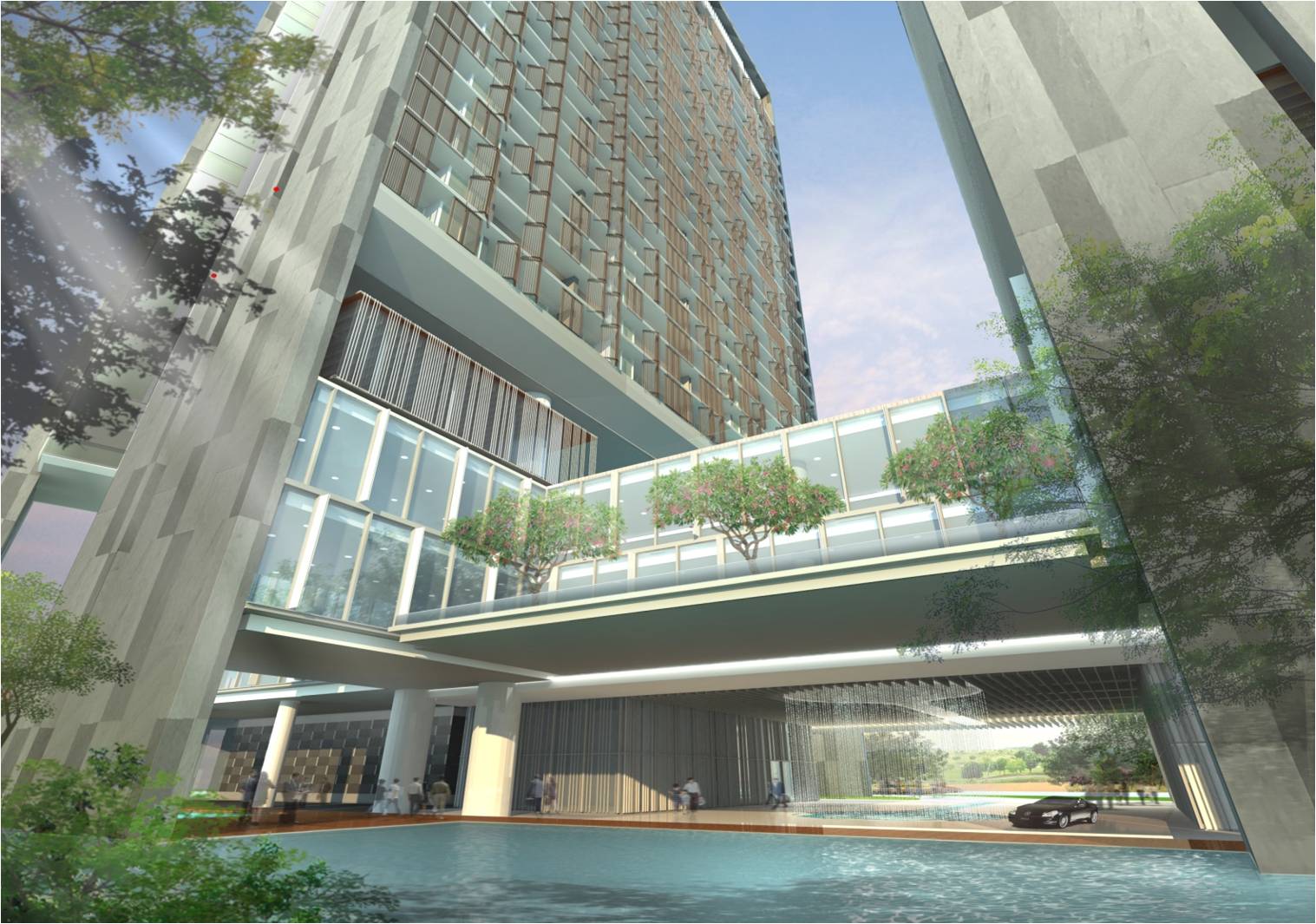 Tiện ích bể bơi và không gian sống Dolphin Plaza hiện đại
