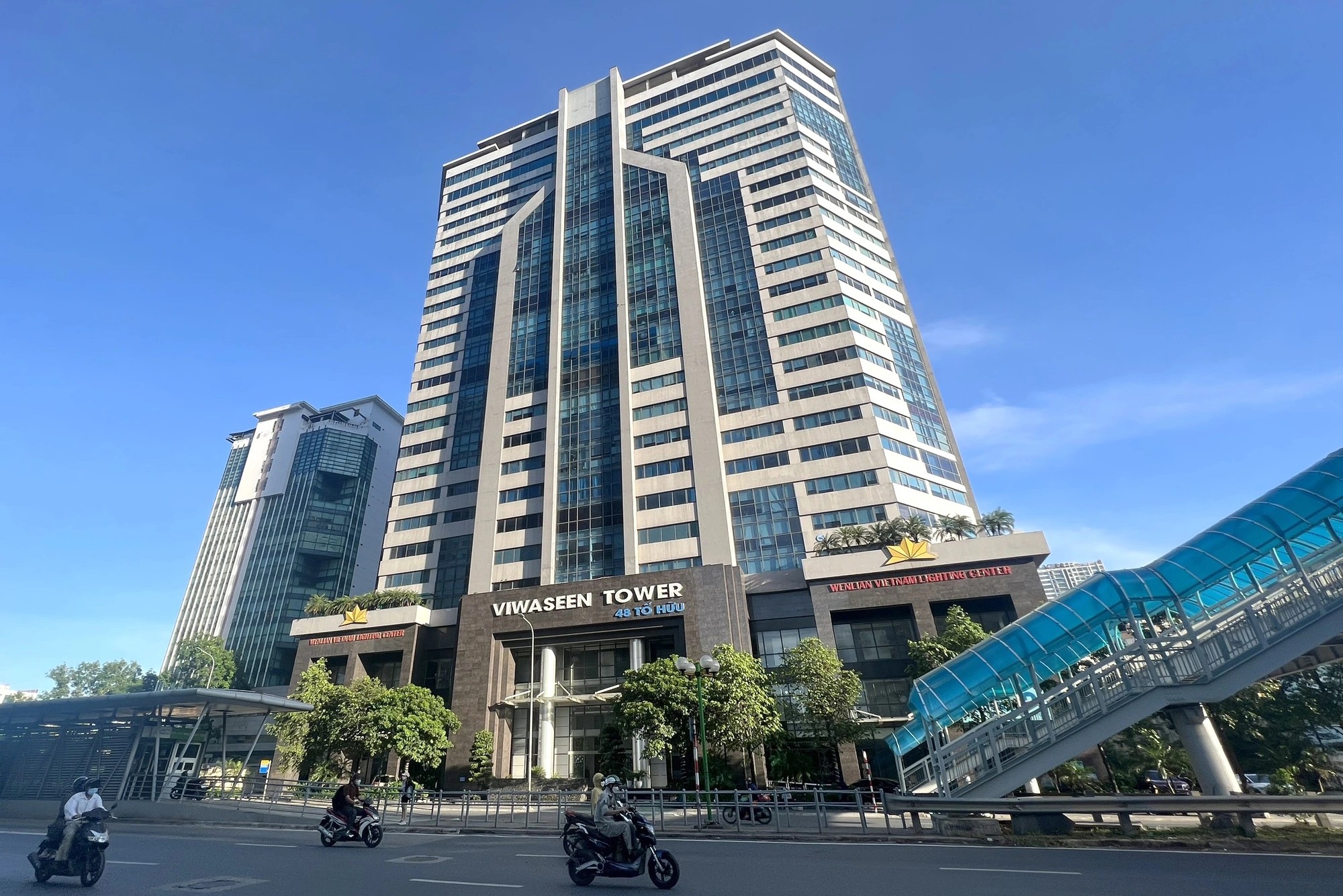Tổng quan dự án Viwaseen Tower (48 Tố Hữu) từ bên ngoài