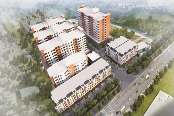 Phối cảnh tổng thể Nhà ở xã hội Sao Hồng