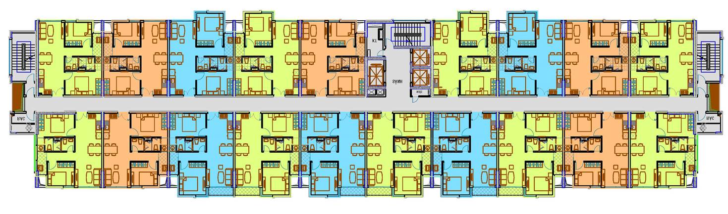 Mặt bằng điển hình căn hộ tại Chung cư Felix Home Gò Vấp