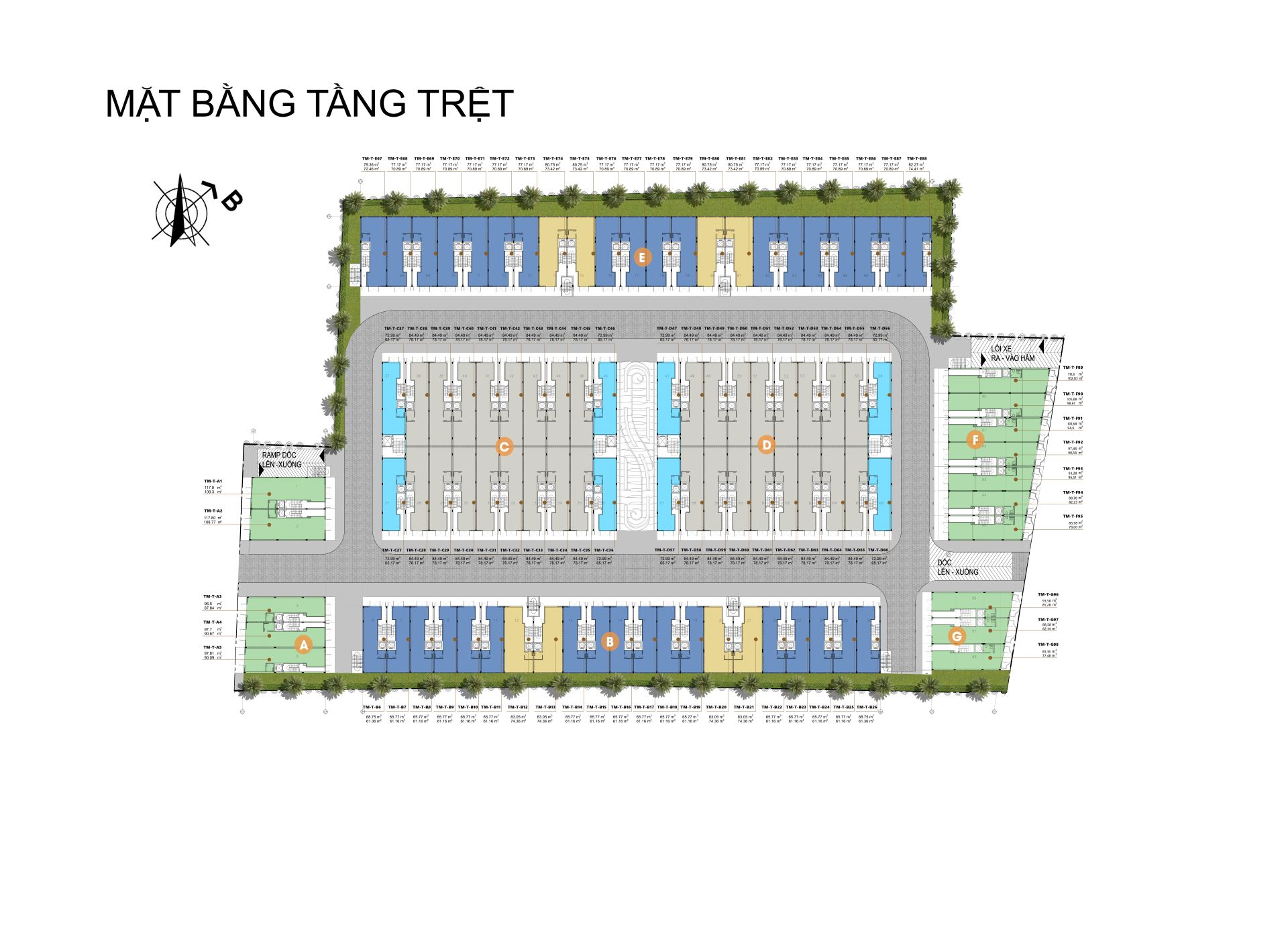 Tiện ích Sơ đồ mặt bằng tại D-One Gò Vấp