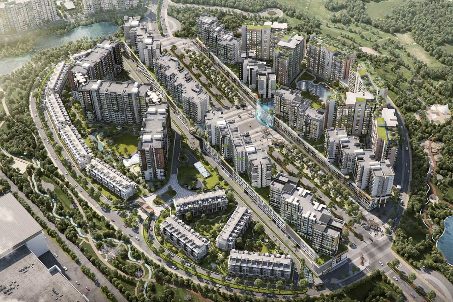 Thiết kế mặt tiền và cảnh quan tại The Glen Celadon City