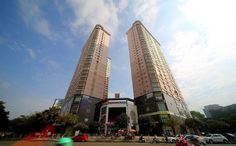 Tổng quan dự án Chung cư Hancorp Plaza từ trên cao