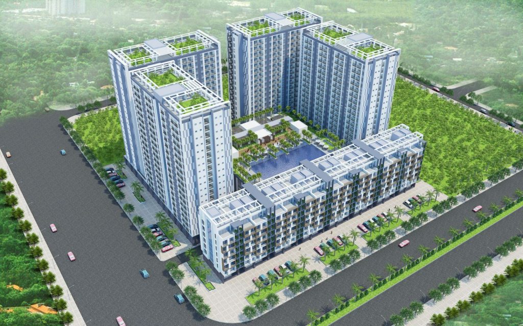 Toàn cảnh Chung cư Cát Tường, TP Bắc Ninh