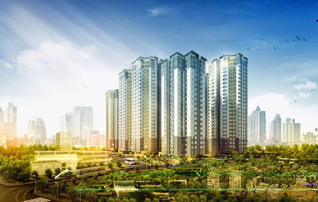 Không gian xanh tại dự án STCity Hóc Môn