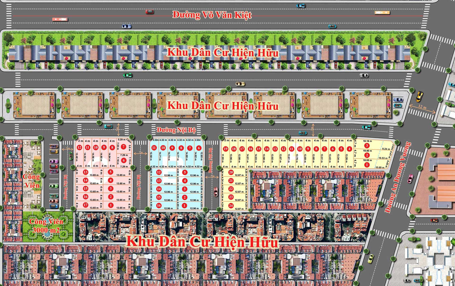 Sơ đồ tổng thể nhà Lux Home Gardens sang trọng