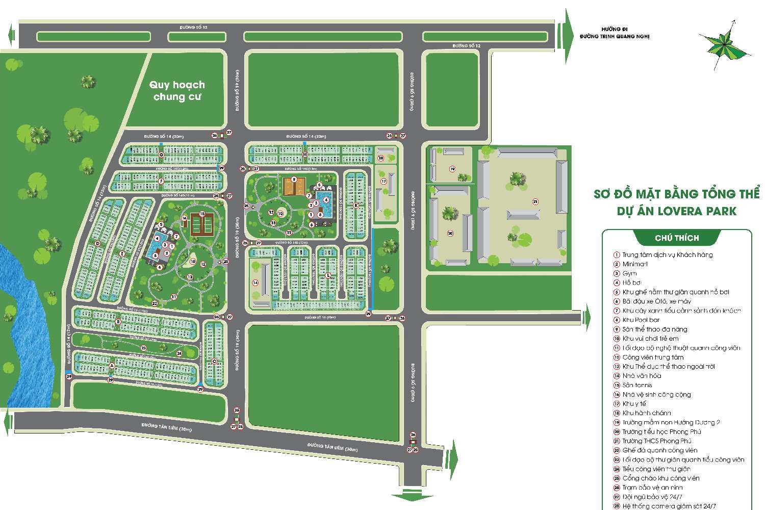Mặt bằng phân lô dự án Lovera Park Bình Chánh