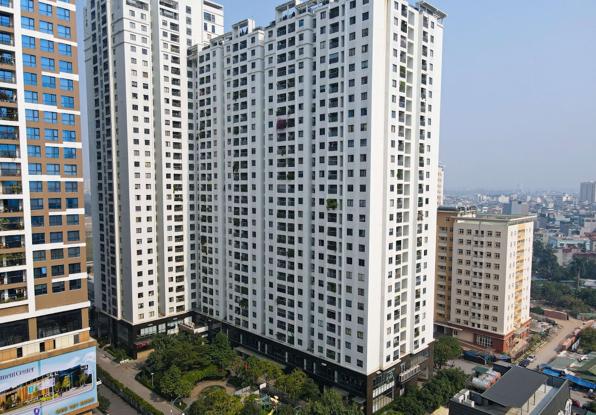 Phối cảnh chung cư Ecolife Tây Hồ ban ngày