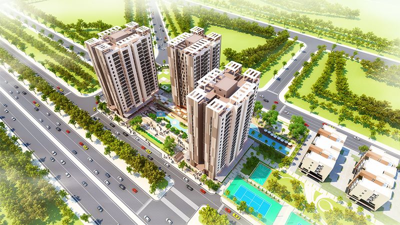 Phối cảnh tiện ích Green Park CT15 Việt Hưng