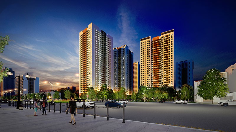 Tổng quan Rose Town từ trên cao