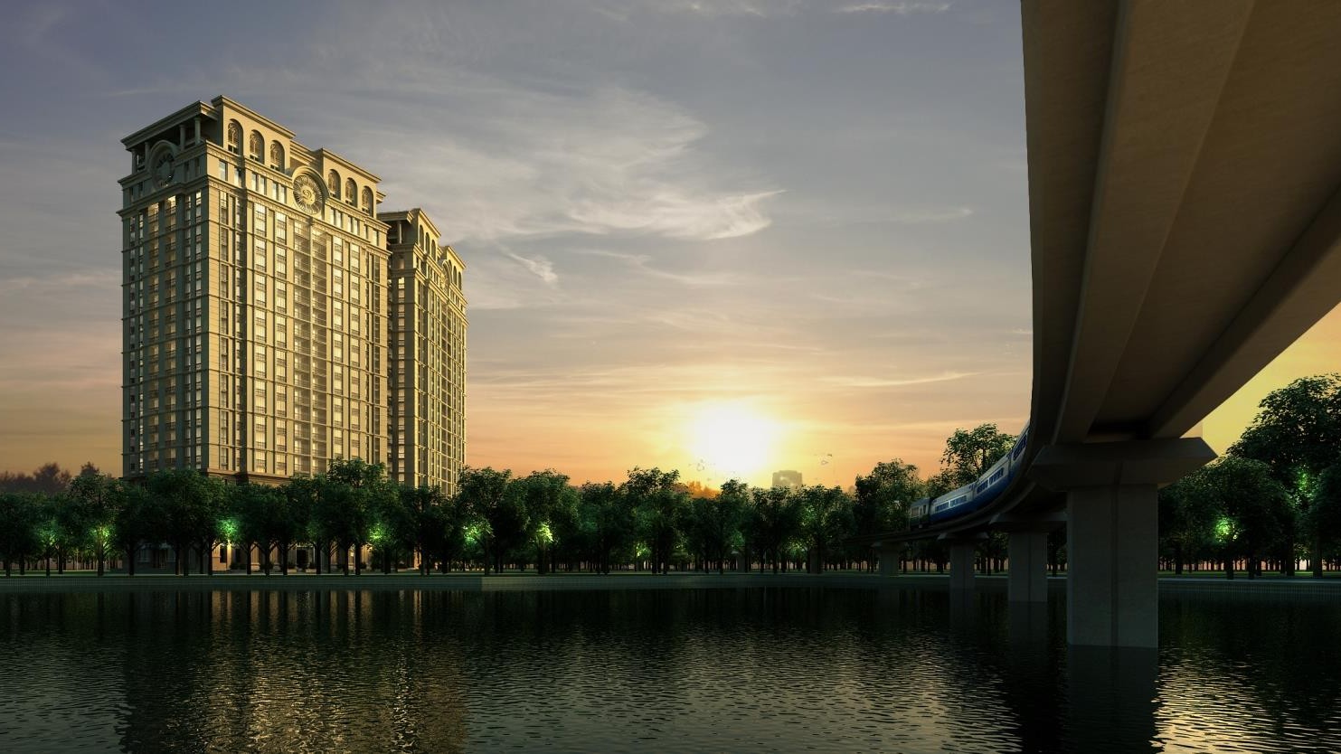 Toàn cảnh D’. Le Pont D’or - Hoàng Cầu từ trên cao