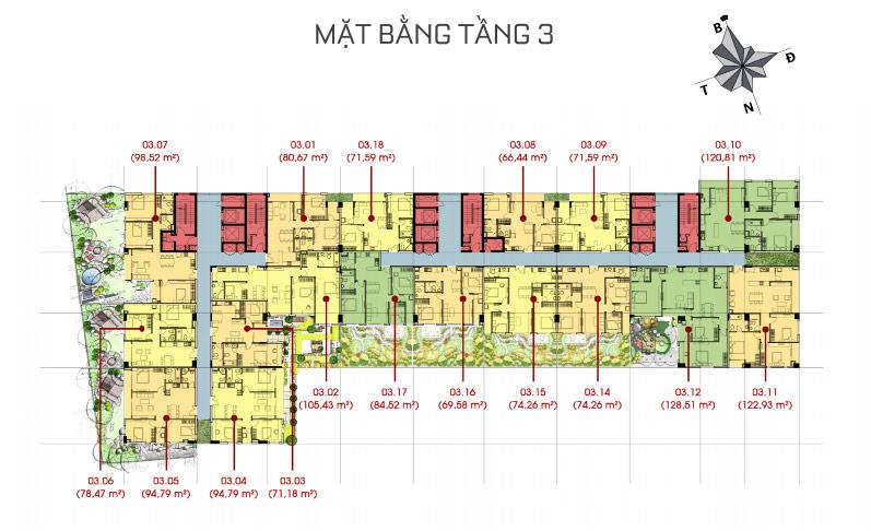 Mặt bằng tổng thể dự án Sunny Plaza