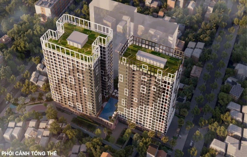 Phối cảnh chung cư Metro Tower tại Dĩ An