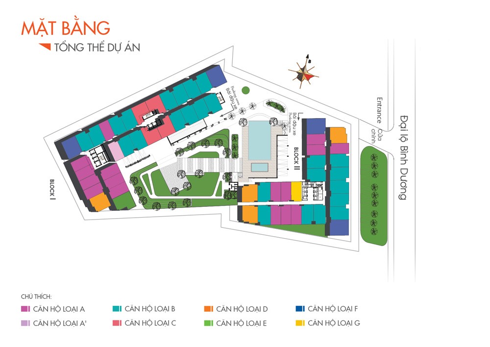 Mặt bằng điển hình căn hộ tại First Home Premium Bình Dương