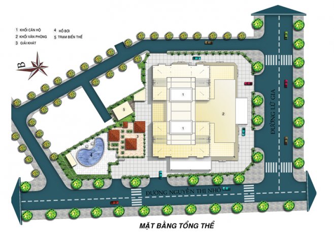 Mặt bằng điển hình căn hộ tại Chung cư Lữ Gia Plaza